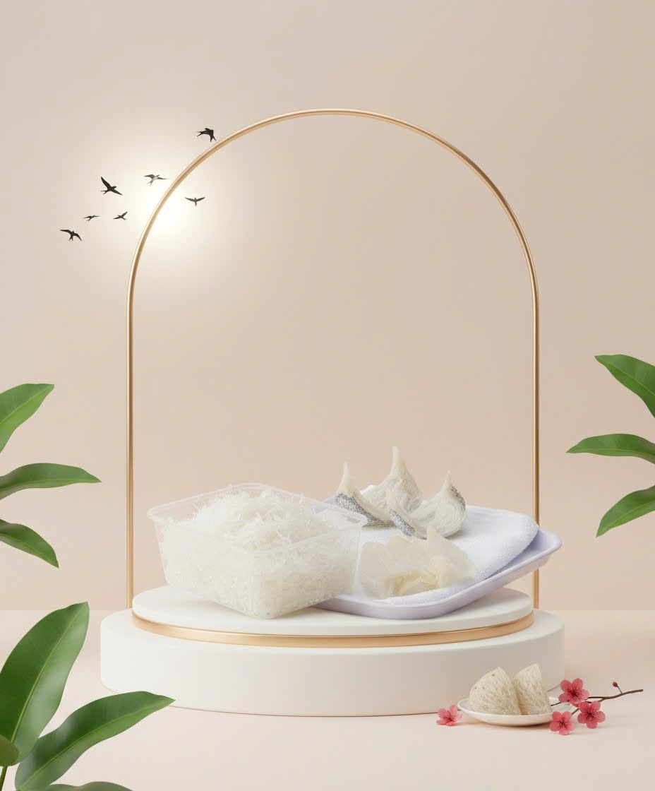 Không gian trưng bày yến sào